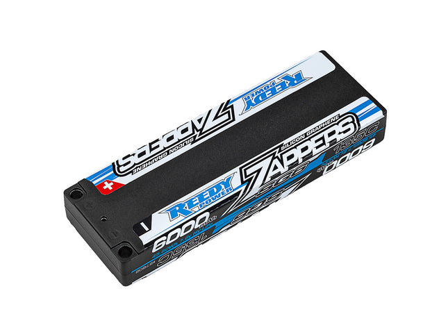 Reedy Zappers HV SG6 2S Ultra Low Profile 135C LiPo Battery (7.6V/6000mAh) w/5mm Bullets  Part #: 27602