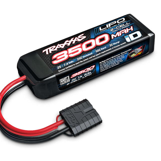 Traxxas 3500mAh 7.4V 2-Cell LiPo Battery w/ iD® Connector (Part #2825X)