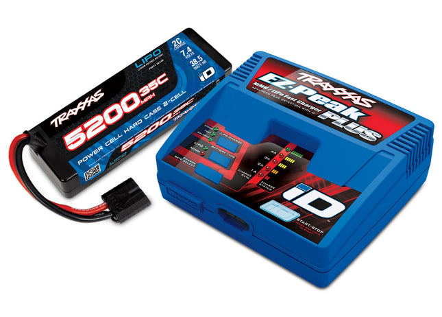 Traxxas 2S LiPo Hard Case Completer Pack w/ EZ-Peak® Charger (Part #2970-2SR)