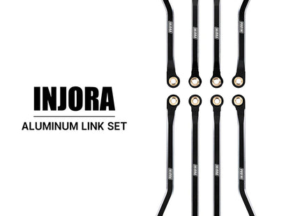 INJORA Aluminum High Clearance Chassis Links Set for 1/18 TRX4M Defender & Bronco – 4M-37