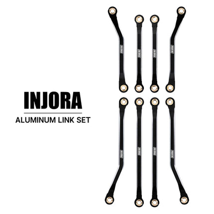 INJORA Aluminum High Clearance Chassis Links Set for 1/18 TRX4M Defender & Bronco – 4M-37