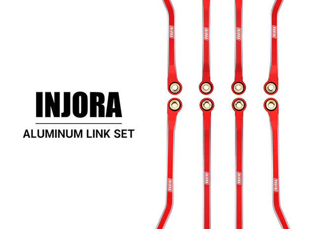 INJORA Aluminum High Clearance Chassis Links Set for 1/18 TRX4M Defender & Bronco – 4M-37