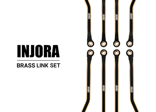 INJORA Brass High Clearance Links Set for 1/18 TRX4M Defender & Bronco – 4M-40