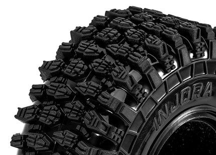 INJORA 1.3" Rock Crawling Tires (70 × 26 mm) for 1/18 & 1/24 RC Crawlers – T1311