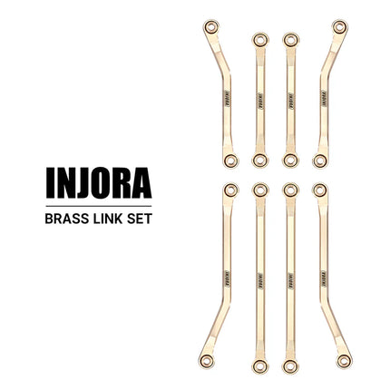 INJORA Brass High Clearance Links Set for 1/18 TRX4M Defender & Bronco – 4M-40