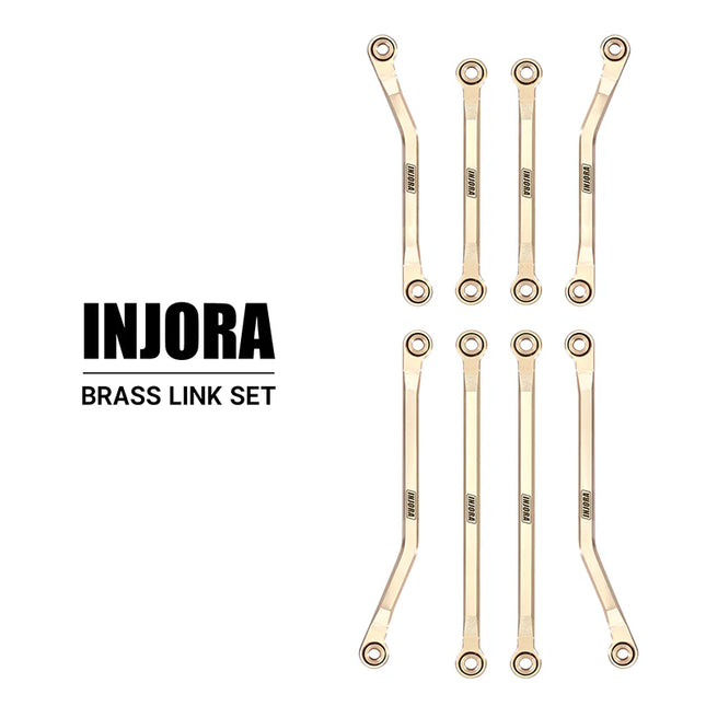 INJORA Brass High Clearance Links Set for 1/18 TRX4M Defender & Bronco – 4M-40