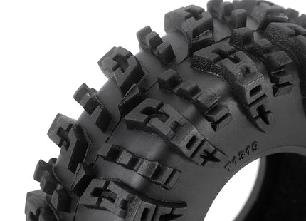 INJORA 1.3" 70×27mm Aluminum Wheel & Swamp Claw Tire Set for Micro Crawlers — YQW-1305BK-1319