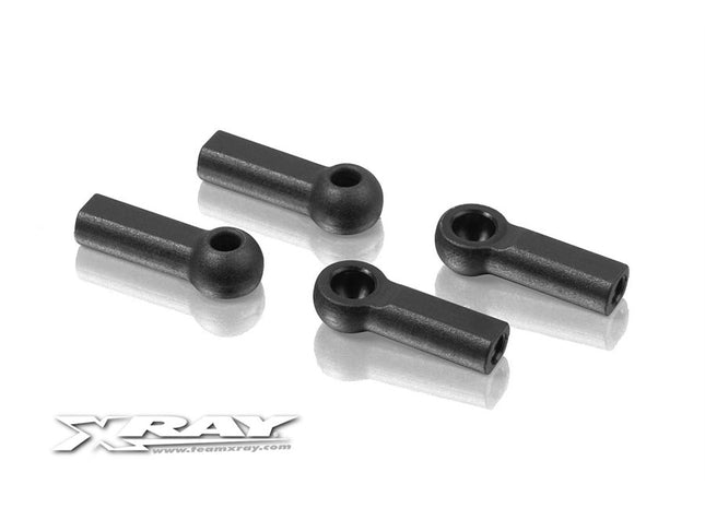 XRAY 4.9mm Closed Composite Ball Joint w/ Hole (4) 302665