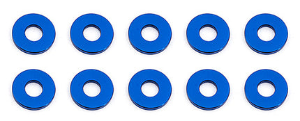 Team Associated 7.8x1.0mm Aluminum Bulkhead Ball Stud Washers – Blue (10) – Part 31385