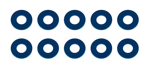 Team Associated 7.8x3.5x0.5mm Aluminum Hub Spacer Washers – Blue (10) – Part 31387