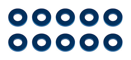 Team Associated 7.8x3.5x1.0mm Aluminum Hub Spacer Washers – Blue (10) – Part 31388