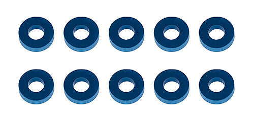 Team Associated 7.8x3.5x2.0mm Aluminum Hub Spacer Washers – Blue (10) – Part 31389