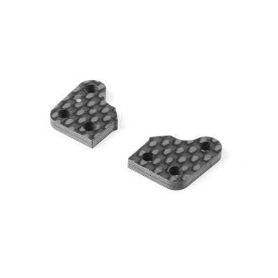 XRAY XB2/XT2 Graphite Steering Block Extension Plate (2) – 1-Dot / 2-Dot / 3-Dot (322294 / 322295 / 322296)