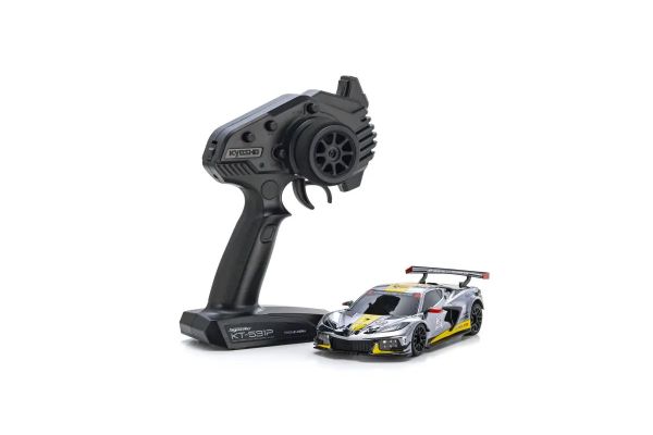 Kyosho MR-04 Mini-Z RWD ReadySet w/ Chevrolet® Corvette® C8.R Body (Chrome/Yellow) – 32356CRY