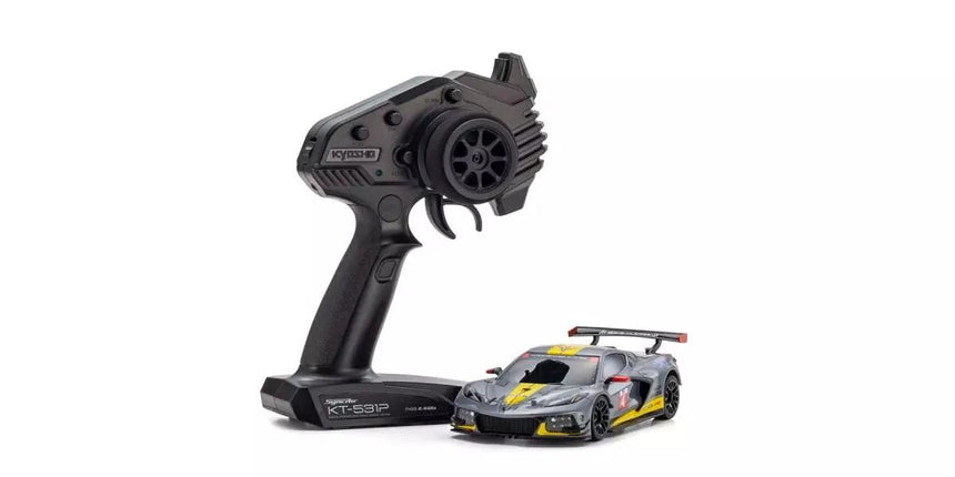 Kyosho MR-04 RWD Mini-Z ReadySet w/ Chevrolet Corvette C8.R Body (Gunmetal)  Part # KYO32356GM