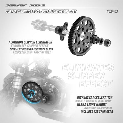 XRAY Slipper Eliminator - LCG Ultra-Lightweight Set (324103)