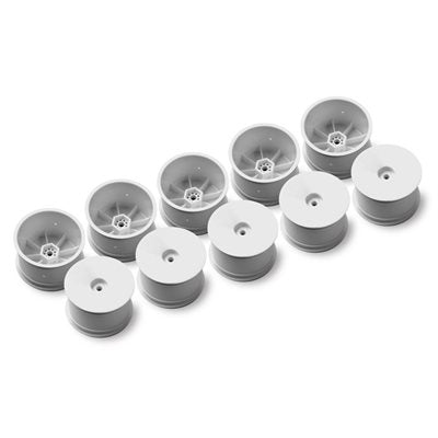 XRAY 12mm Hex V2 "Aerodisk" 1/10 Rear Buggy Wheels (White) (10) (XB2/XB4)