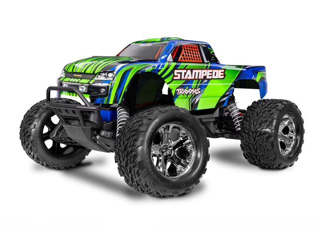 Traxxas Stampede HD 1/10 RTR 2WD Electric Monster Truck (Red / Green / Blue / Pink) w/XL-5 ESC, TQ 2.4GHz Radio, Battery & USB-C Charger [#36254-8 Series]