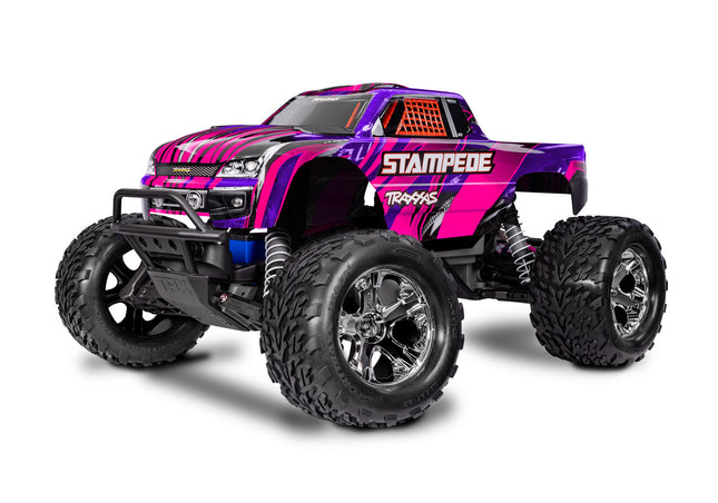 Traxxas Stampede HD 1/10 RTR 2WD Electric Monster Truck (Red / Green / Blue / Pink) w/XL-5 ESC, TQ 2.4GHz Radio, Battery & USB-C Charger [#36254-8 Series]