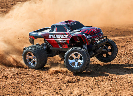 Traxxas Stampede HD 1/10 RTR 2WD Electric Monster Truck (Red / Green / Blue / Pink) w/XL-5 ESC, TQ 2.4GHz Radio, Battery & USB-C Charger [#36254-8 Series]
