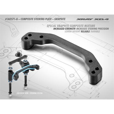 XRAY Graphite Steering Plate 362571-G