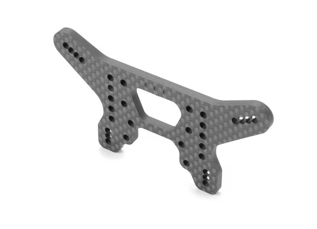 XRAY XB4 2025 Carbon Fiber Rear Shock Tower (HS Bulkhead) (3-Dots) 363088
