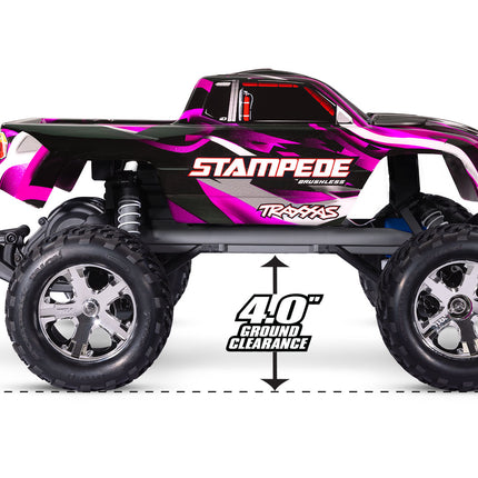Traxxas Stampede BL-2s HD RTR 1/10 2WD Brushless Monster Truck Model 36354-4(Blue, Green, Pink or Red)