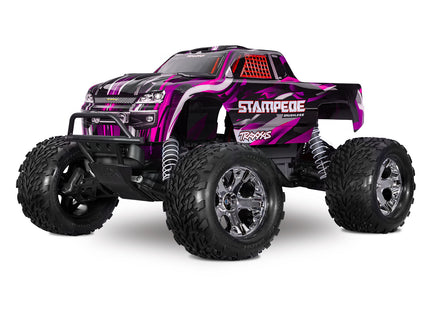 Traxxas Stampede BL-2s HD RTR 1/10 2WD Brushless Monster Truck Model 36354-4(Blue, Green, Pink or Red)