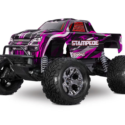 Traxxas Stampede BL-2s HD RTR 1/10 2WD Brushless Monster Truck Model 36354-4(Blue, Green, Pink or Red)