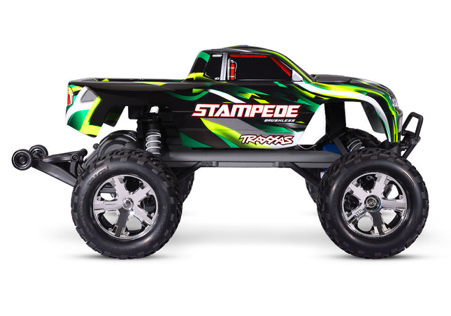 Traxxas Stampede BL-2s HD RTR 1/10 2WD Brushless Monster Truck Model 36354-4(Blue, Green, Pink or Red)