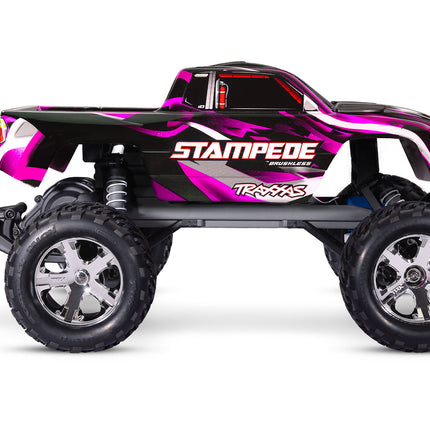 Traxxas Stampede BL-2s HD RTR 1/10 2WD Brushless Monster Truck Model 36354-4(Blue, Green, Pink or Red)