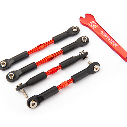 Traxxas Aluminum Turnbuckle Camber Link Set (Red) (4) – 3741X