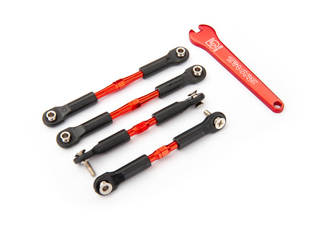 Traxxas Aluminum Turnbuckle Camber Link Set (Red) (4) – 3741X