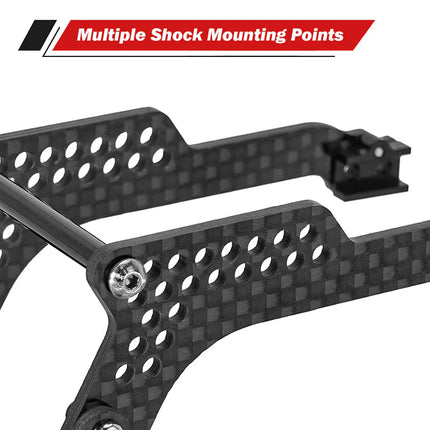 INJORA Universal LCG Carbon Fiber Chassis Kit for 1/18 TRX4M – 4M-89