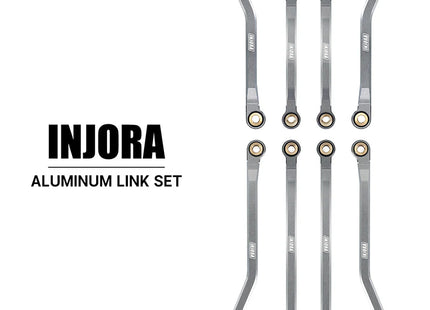 INJORA Aluminum High Clearance Chassis Links Set for 1/18 TRX4M Defender & Bronco – 4M-37