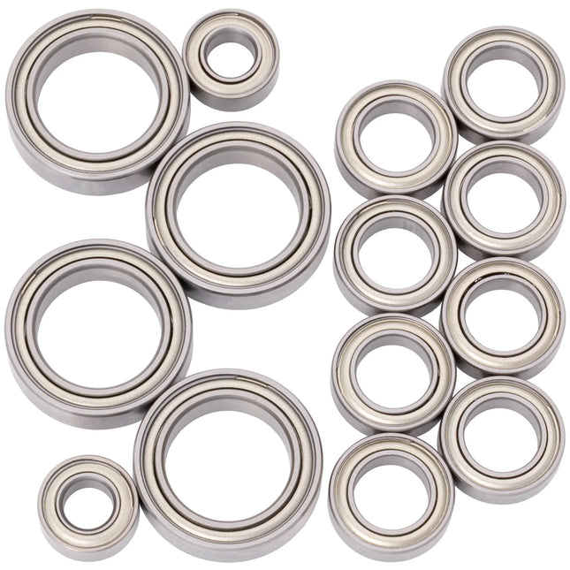 1UP Racing Associated TC8 Cv2 Pro Ball Bearing Set (Ceramic/Chrome) (14) – 1UP-45018