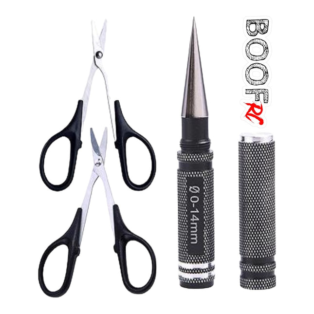 BOOF RC 3-Piece Body Tool Kit – Reamer, Curved & Straight Scissors Part #: BFYZE007A