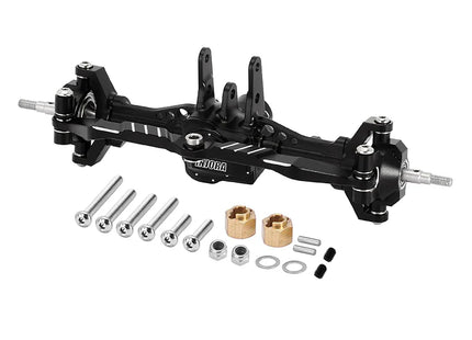 INJORA +4mm Extended Aluminum Front & Rear Complete Axles for 1/18 TRX4M / TRX4MT — 4M-61FR