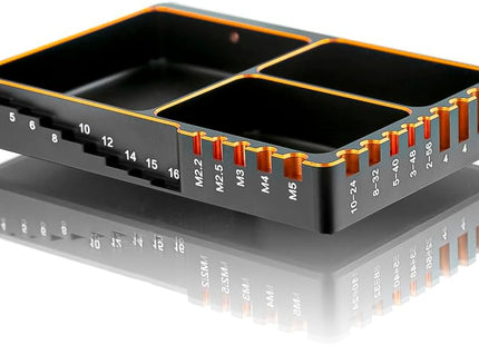 BOOF RC Premium Screw Tray – Black & Gold Aluminum Part #: BFLFTOOL089