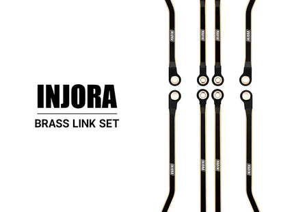 INJORA Brass High Clearance Links for 1/18 TRX4M High Trail K10 & F150 – 4M-97 (Brass or Black Brass)