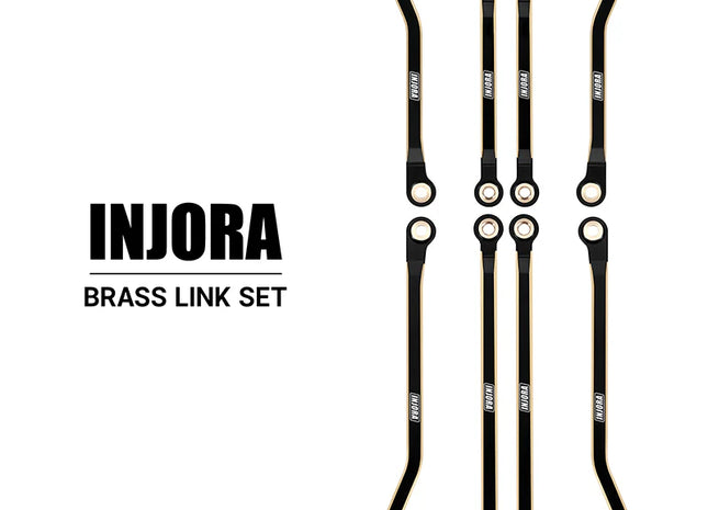 INJORA Brass High Clearance Links for 1/18 TRX4M High Trail K10 & F150 – 4M-97 (Brass or Black Brass)