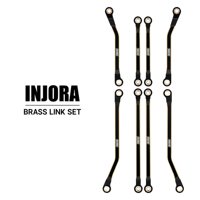 INJORA Brass High Clearance Links for 1/18 TRX4M High Trail K10 & F150 – 4M-97 (Brass or Black Brass)
