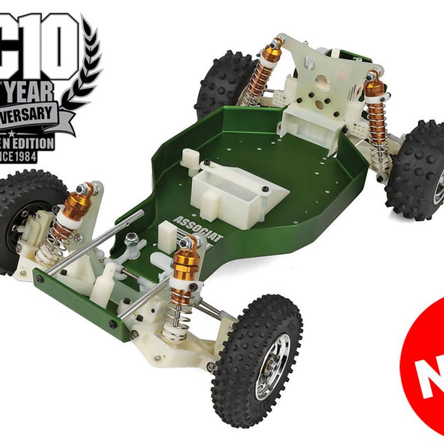 Team Associated RC10 40th Anniversary 1/10 Electric 2WD Buggy Kit (Green) – Limited Edition!