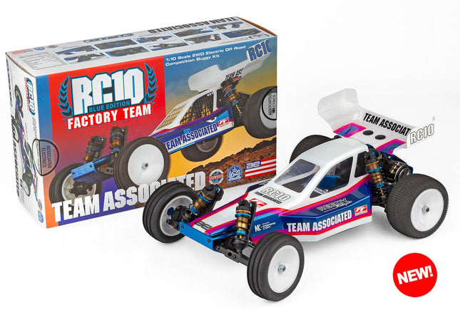 Team Associated RC10 Factory Team "Blue" 1/10 Electric 2WD Buggy Kit – Limited Edition (ASC6058)