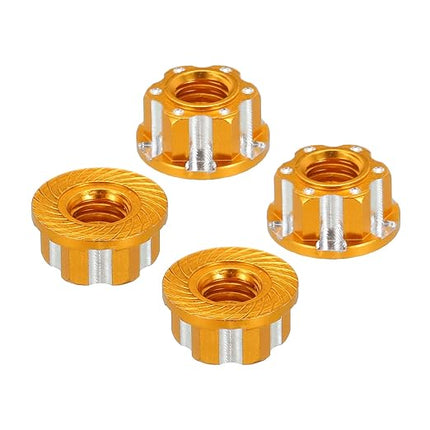 BOOF RC Aluminum M4 Flange Lock Nuts (4pc)