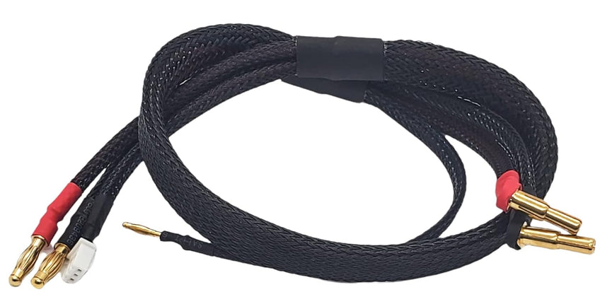 BOOF RC 4.0mm Banana to 5.0mm Bullet 2S Balance Charge Lead – 14AWG – 610mm
