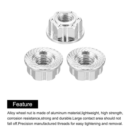 BOOF RC Aluminum M4 Flange Lock Nuts (4pc)