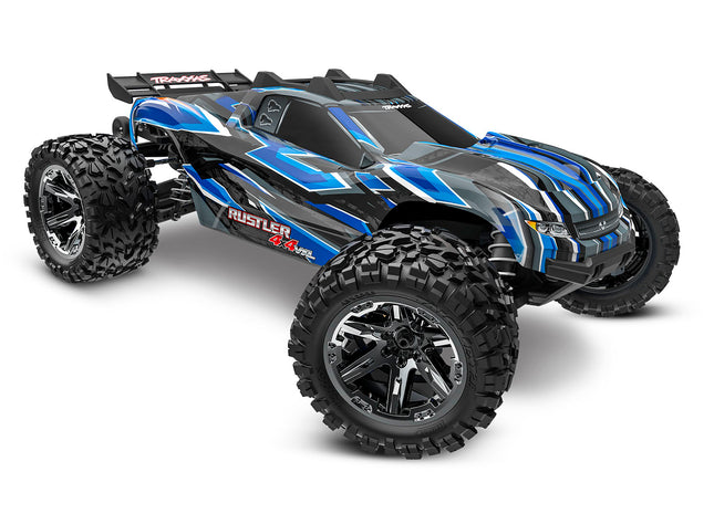 Traxxas Rustler® 4x4 VXL Brushless 1/10 RTR Stadium Truck (Blue, Green, Orange, or Red) – 67376-4