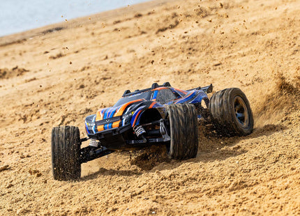 Traxxas Rustler® 4x4 VXL Brushless 1/10 RTR Stadium Truck (Blue, Green, Orange, or Red) – 67376-4