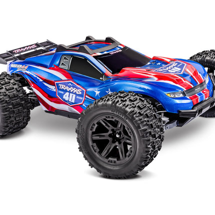 Traxxas Rustler® 4X4 VX3 1/10 RTR 4WD Brushless Stadium Truck (Purple, Red, Green, Blue or Black) w/VX3 ESC, TQi™ Sport 2.4GHz Radio & TSM® (67464-4)